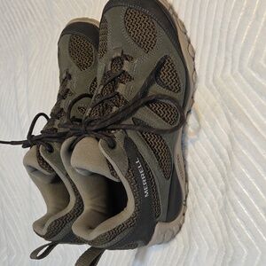 Merrell Olive and Black Athletic Shoes